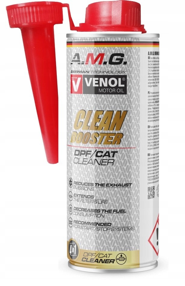 VENOL A.M.G. DPF CAT CLEANER 250ML CZYŚCI FILTRY CZĄSTEK STAŁYCH