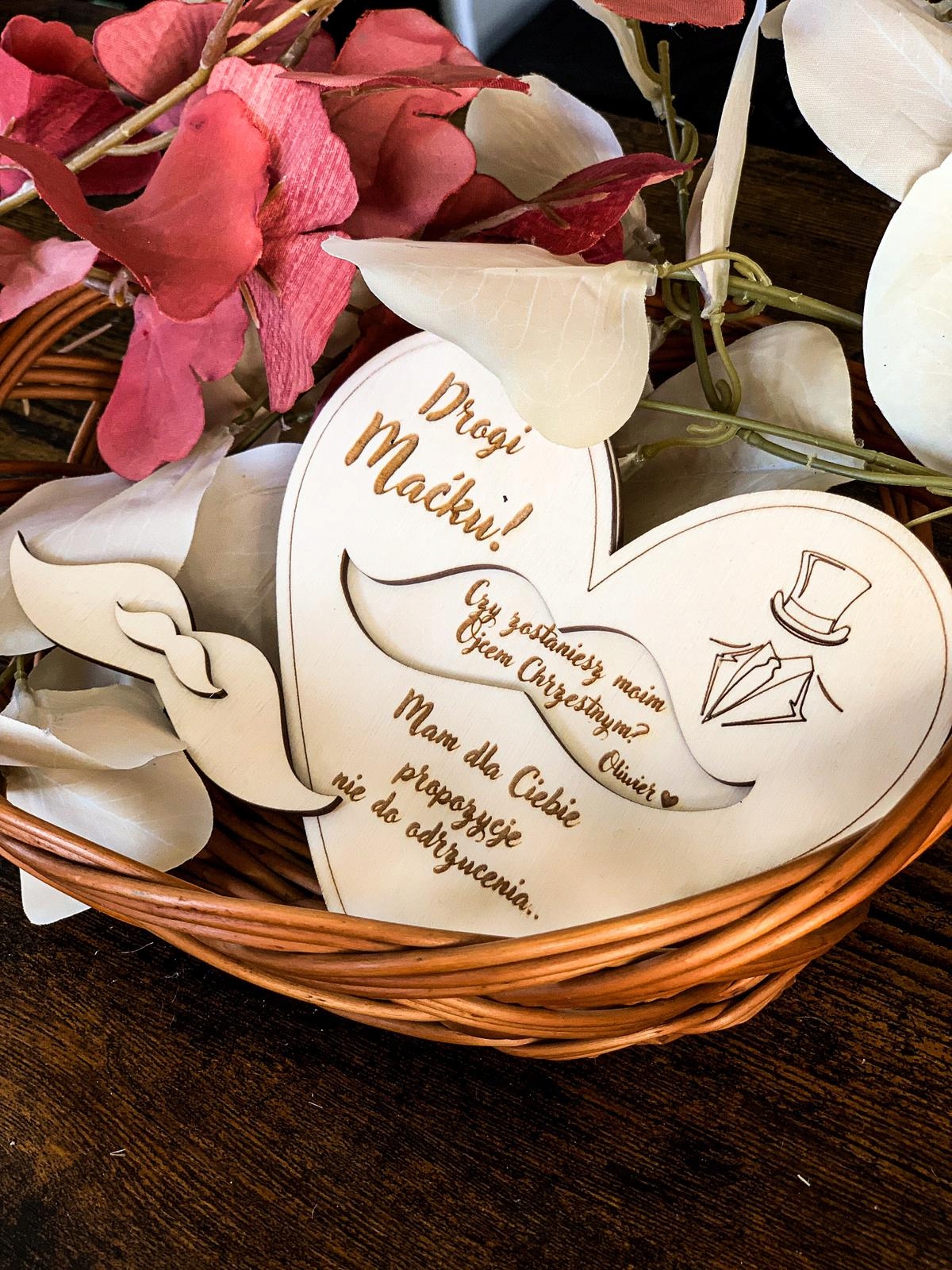 WUJKU CZY ZOSTANIESZ MOIM CHRZESTNYM ZAPROSZENIE CHRZEST PROŚBA CHRZESTNEGO Marka inna