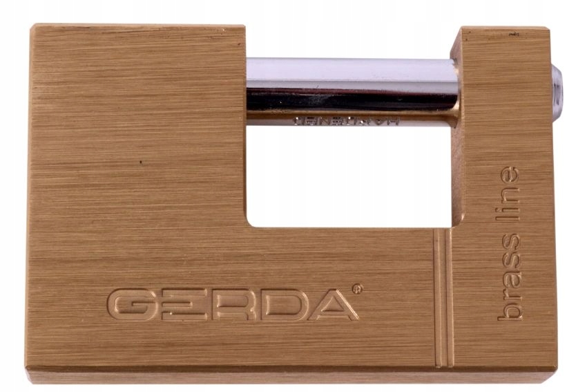 Zámek Gerda Třmenový Mosazný 90 mm 3xKlíč