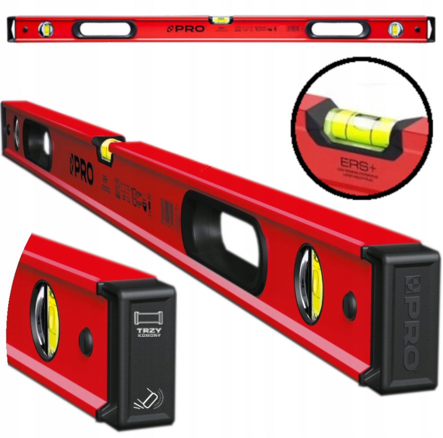 Vodováha PRO900 Heavy Duty Red Uchow. 100 CM Pro