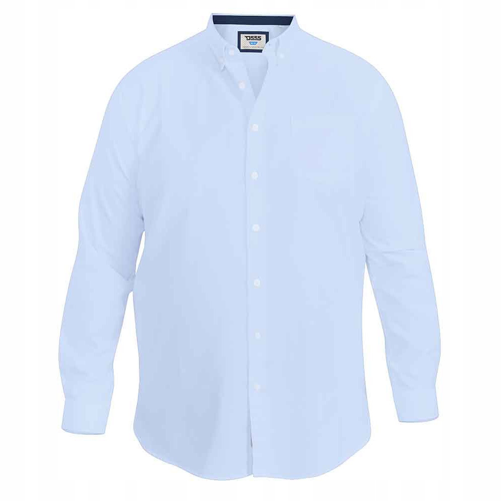 D555 košile pánská Richard nadměrná velikost 4XL světle modrá
