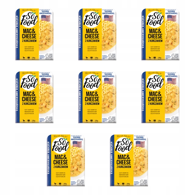 So Food Mac&amp;Cheese s kuřecím masem 330 g X8