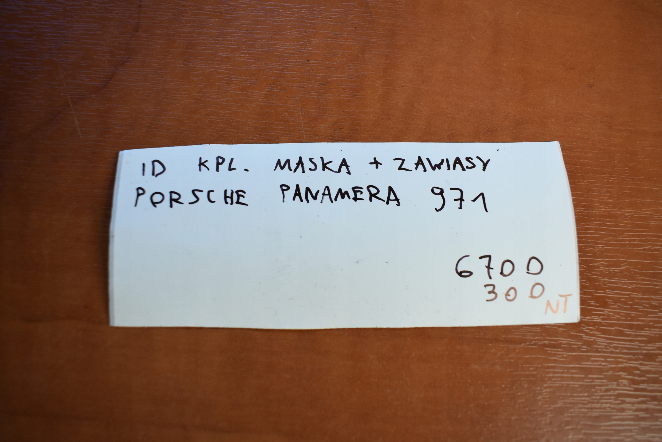 IDEALNA KPL. bonnet front front + hinges PORSCHE PANAMERA 971 1