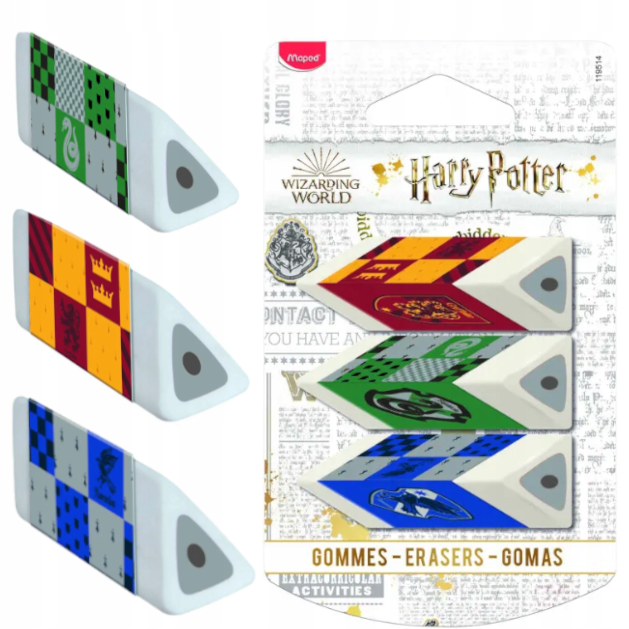 

Gumka do mazania Harry Potter Maped 3 sztuki