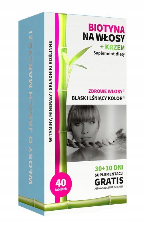 

Noble Health Biotyna na włosy krzem 40 tabletek