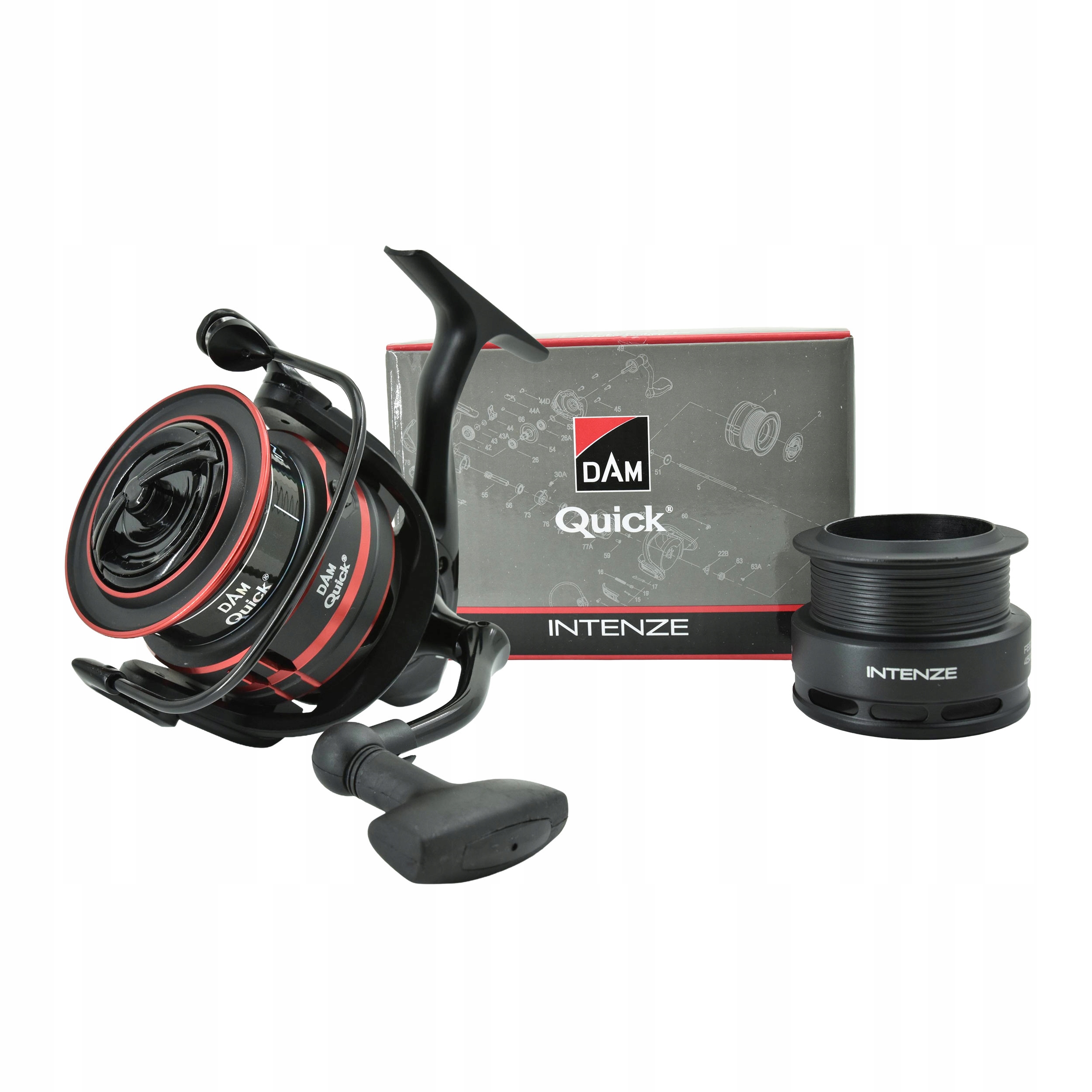 Kołowrotek gruntowy Dam Quick Intenze Feeder 5500FD 5BB+1RB szpula zapasowa
