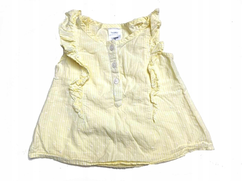 LITTLE cytrynowa tunika topik retro haftowany 68