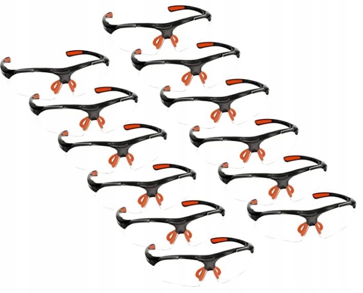 ЗАЩИТНЫЕ ОЧКИ ПРОЗРАЧНЫЕ ОЧКИ 12 ШТ.