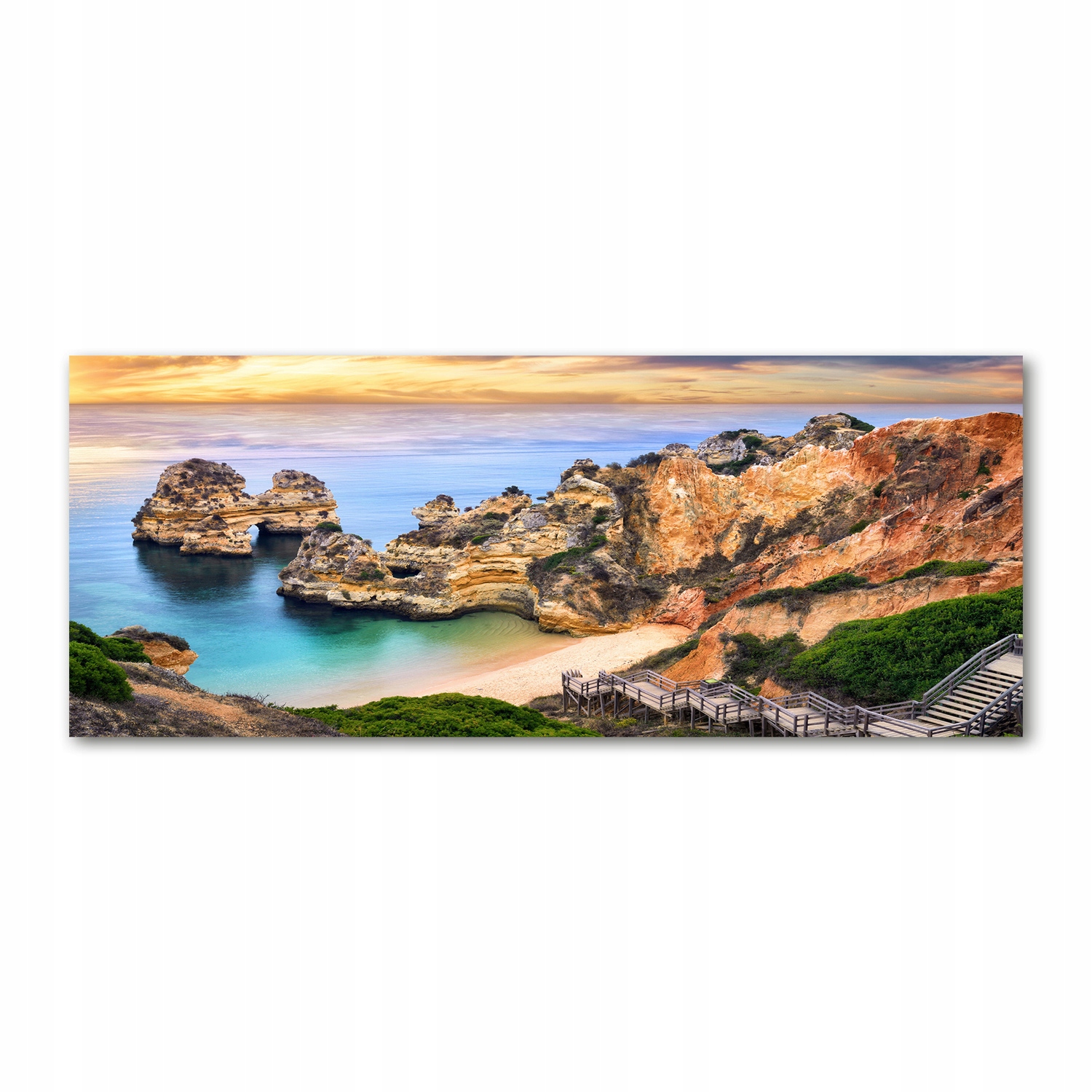Fotoobraz sklo akryl Lagos Portugalsko 125x50 cm