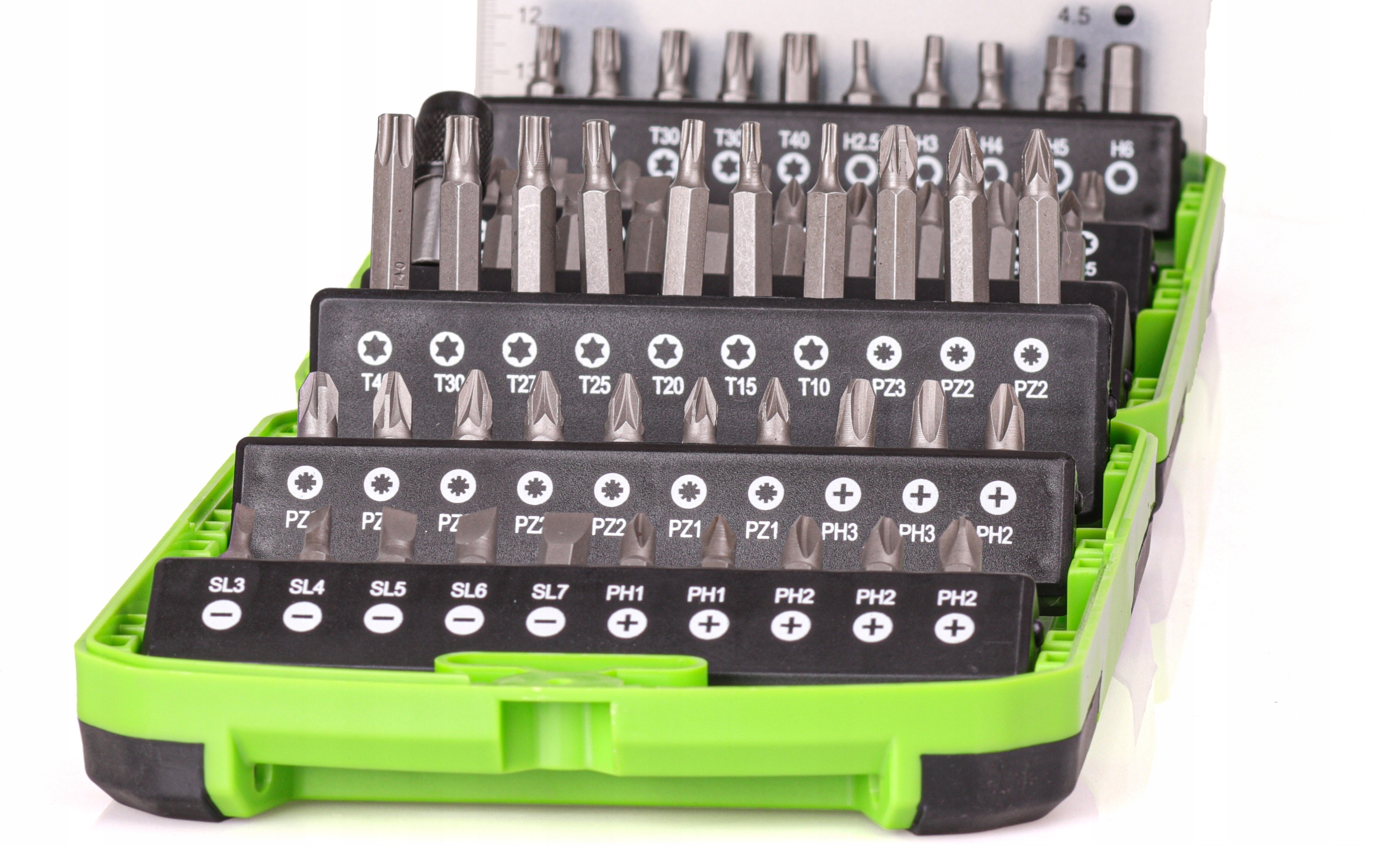 Zestaw bitów do WKRĘTARKI 61 elementów. ORGANIZER EAN (GTIN) 5903175336132