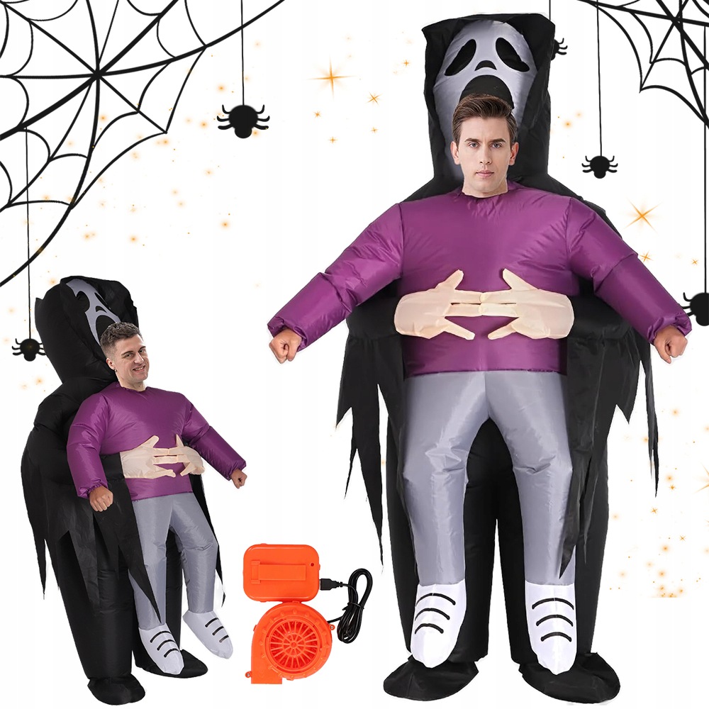 Nafukovací Kostým Monstra Na Halloweenskou Párty, Samonafukovací, 160-190 CM