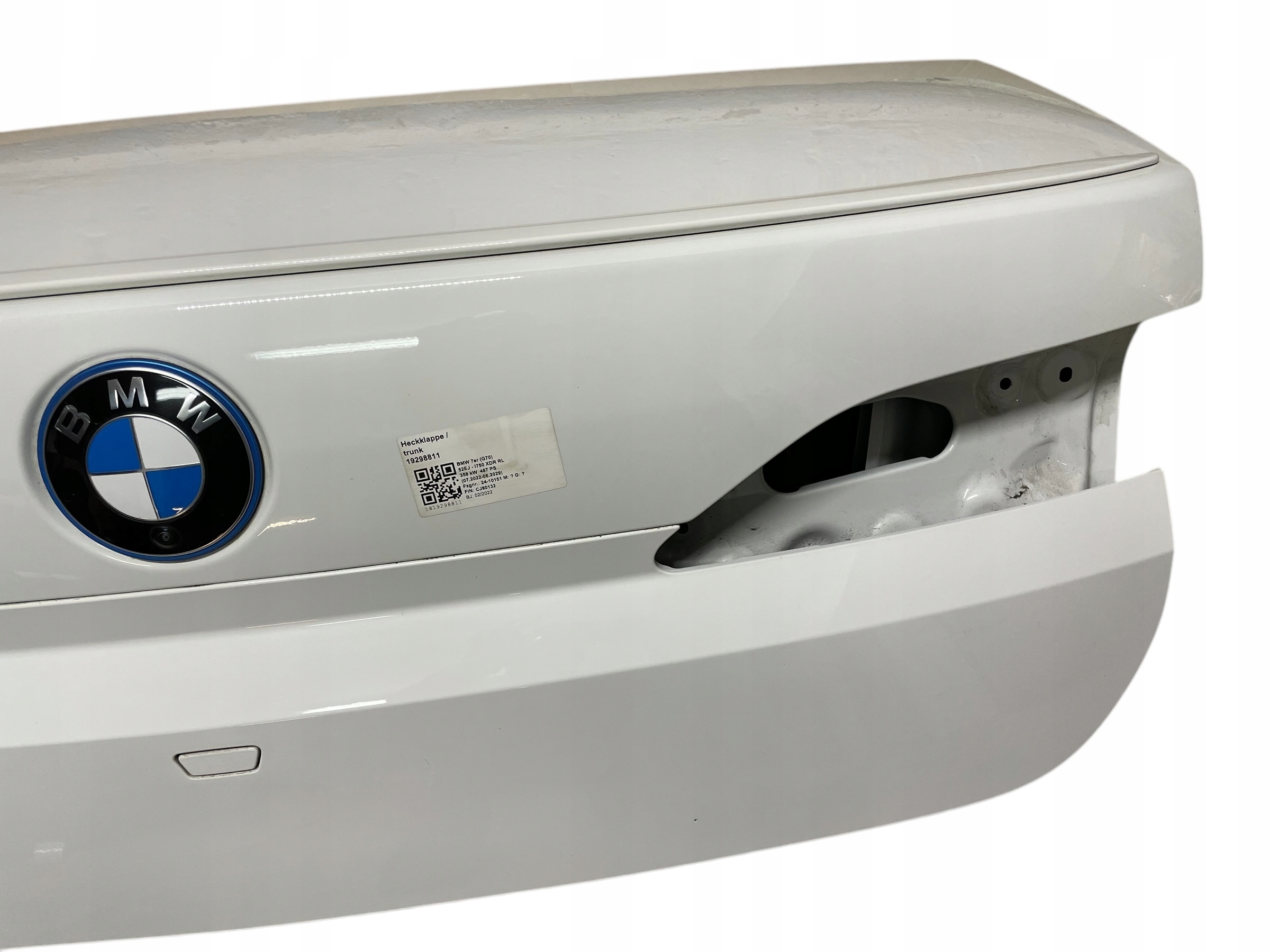 trunk door boot + KAMERA + upholstery BMW i7 7 G70 A300