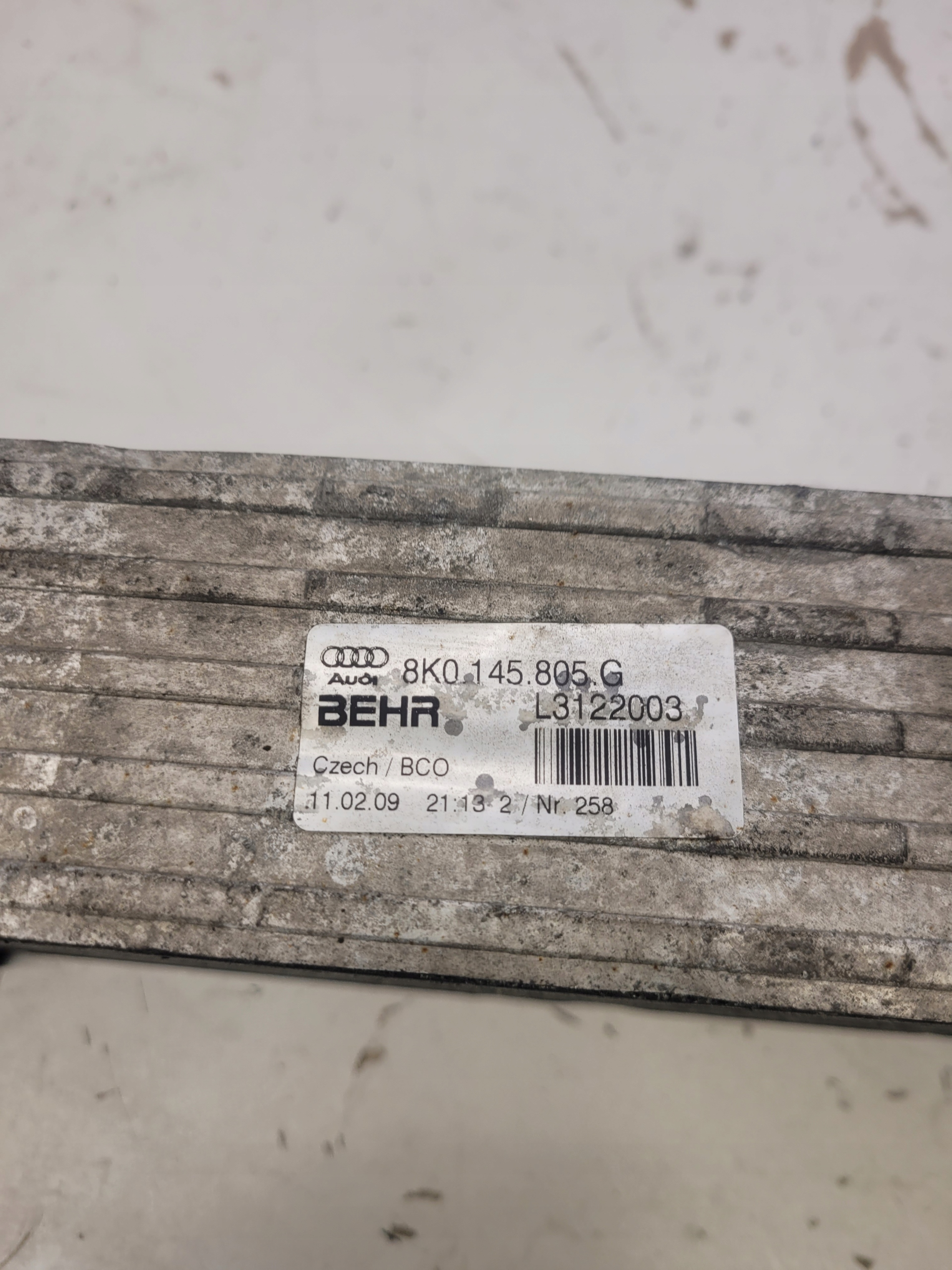 INTERCOOLER 2.0 TDI AUDI A4 B8 A5 Q5 8K0145805G
