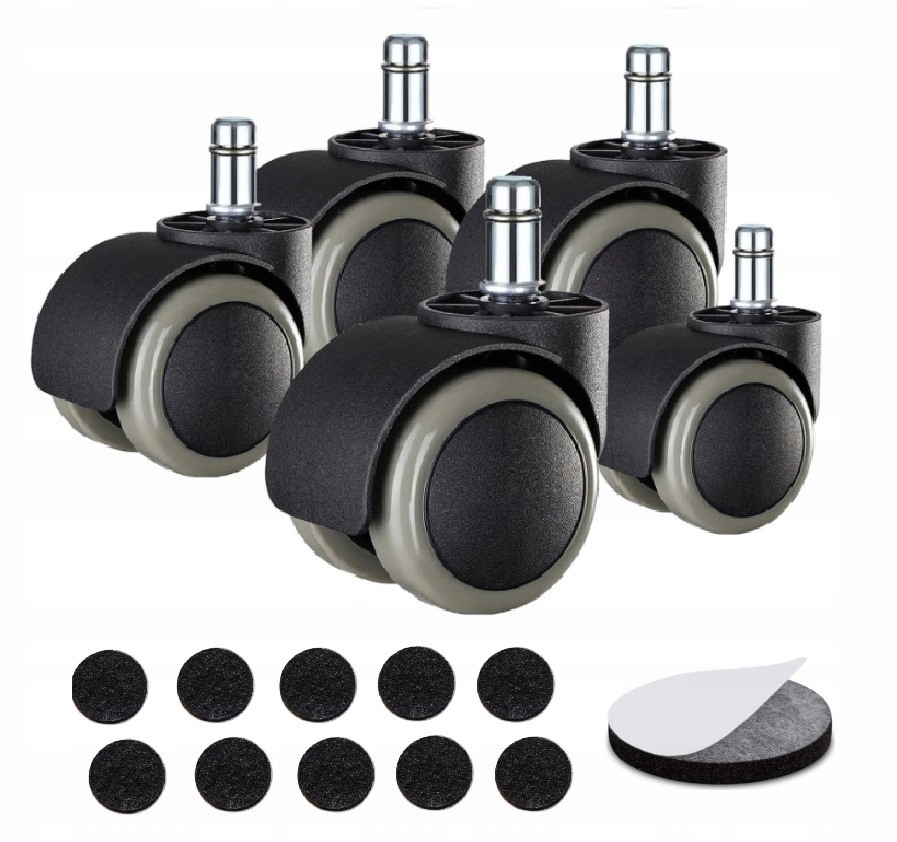 

Kółka do Fotela Kauczuk Guma 11mm 5szt