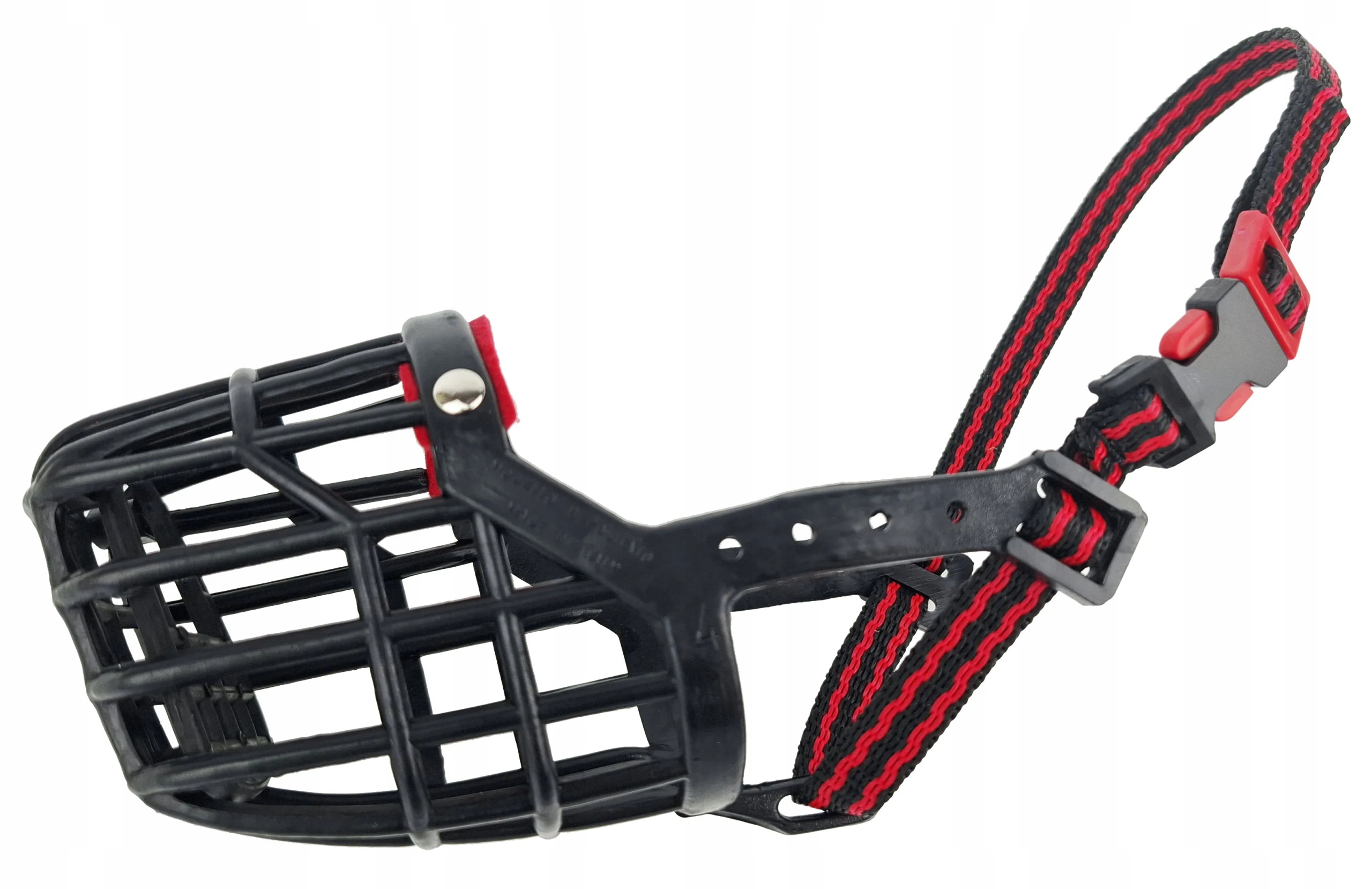 Levně Plastový náhubek pro psa Lehký a odolný Champion 7 (2XL-29 Cm/6,5 cm) Černý