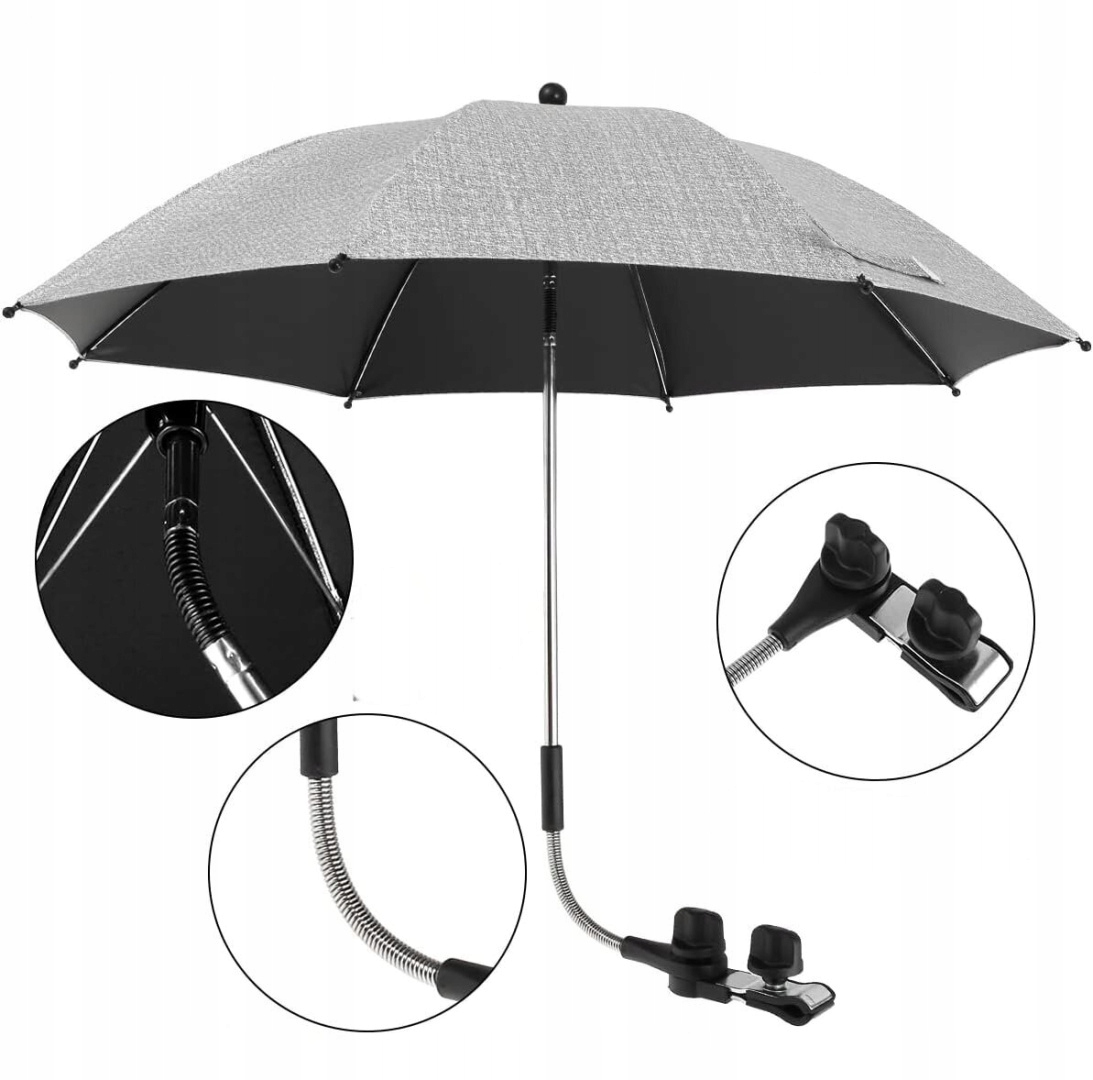 Parasol do wózka Filtr Uv Przeciwsłoneczny Dziecięcy Parasolka