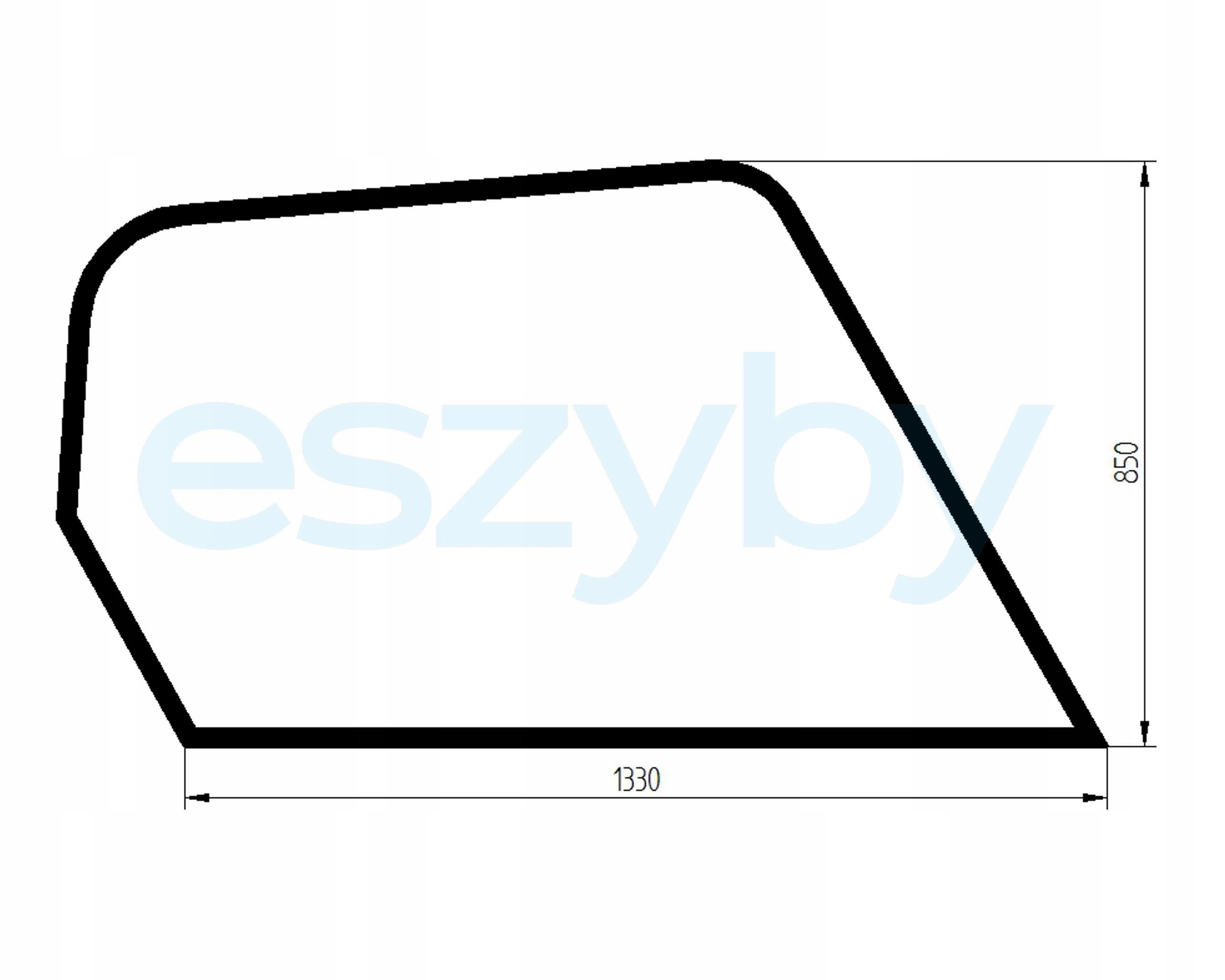 sklo teleskopický nakladač Manitou boční 208872