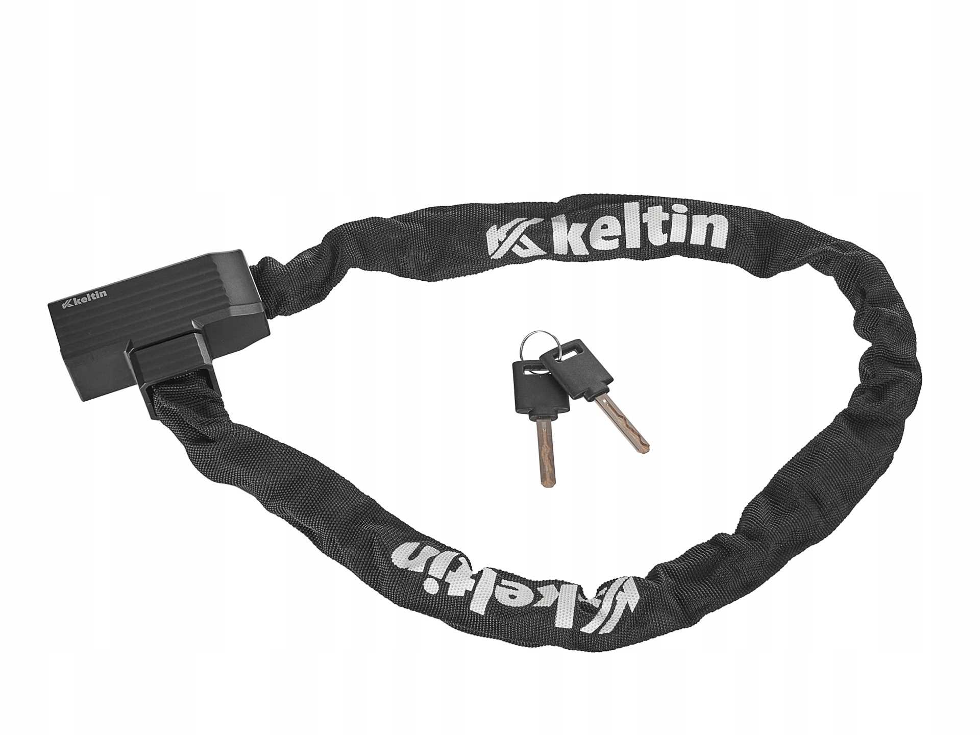 Łańcuch Zapięcia Rowerowego 6MM 90CM Kluczyk Keltin K02306 Czarny