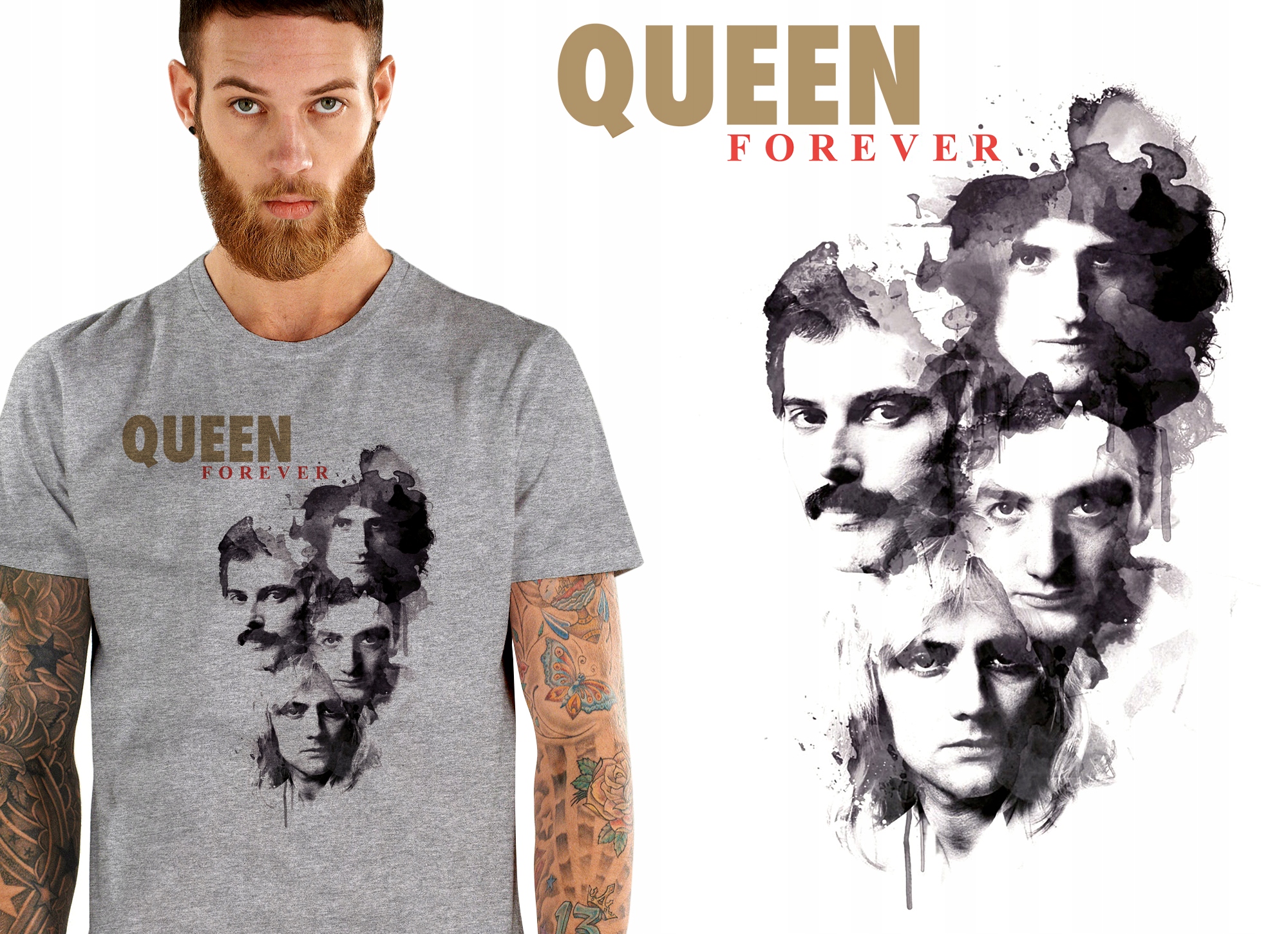 

Queen Freddy Mercury Lambert Koszulka Męska S