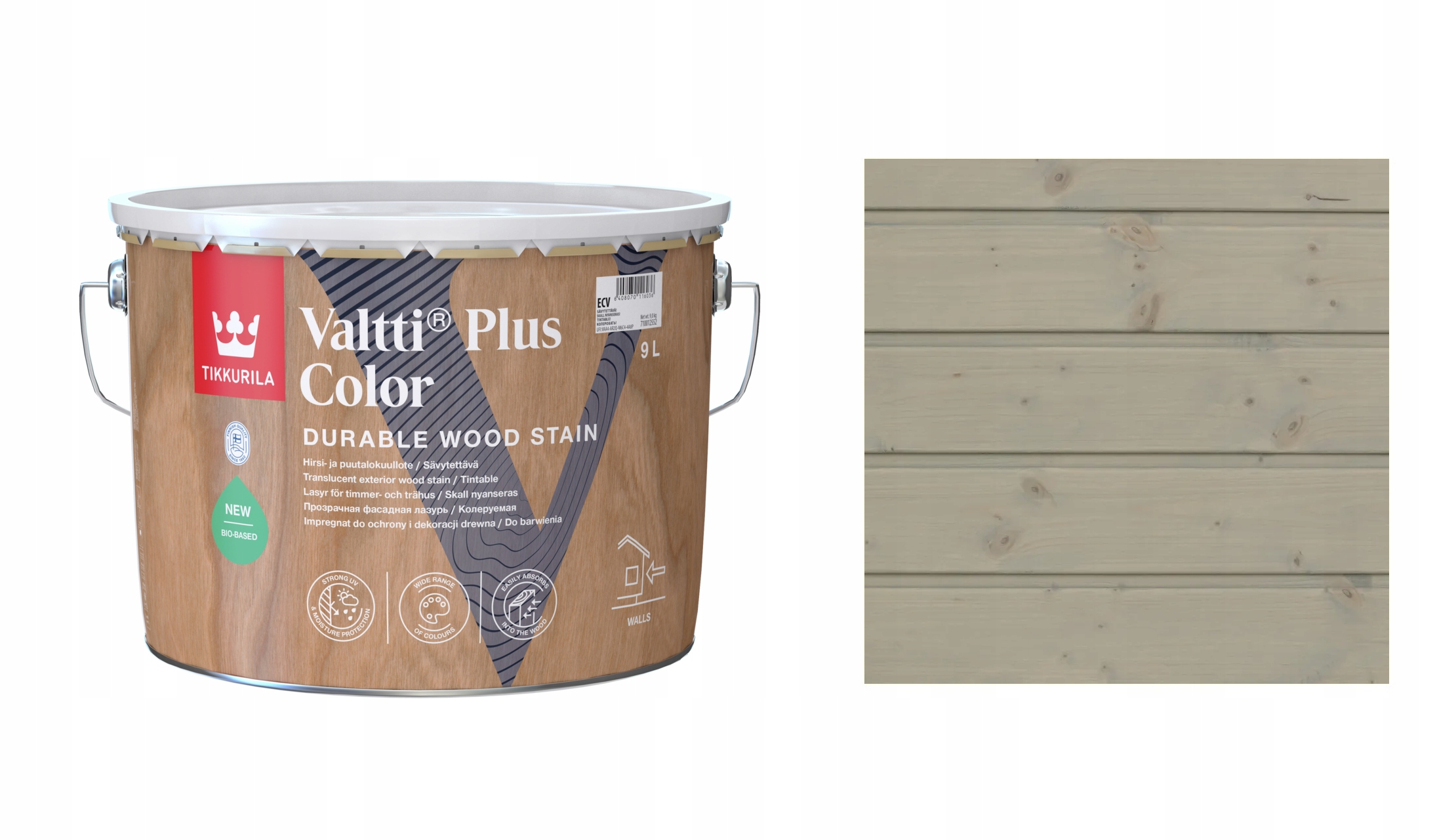 Tikkurila Valtti Plus Color 9L 211A Forest Mist – Rychleschnoucí Impregnace