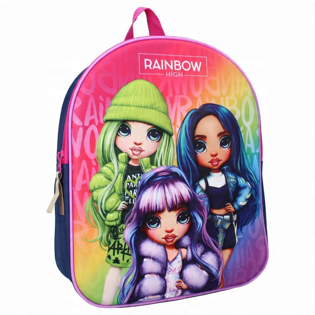 

Plecak przedszkolny 3D Rainbow High 32x26x11cm