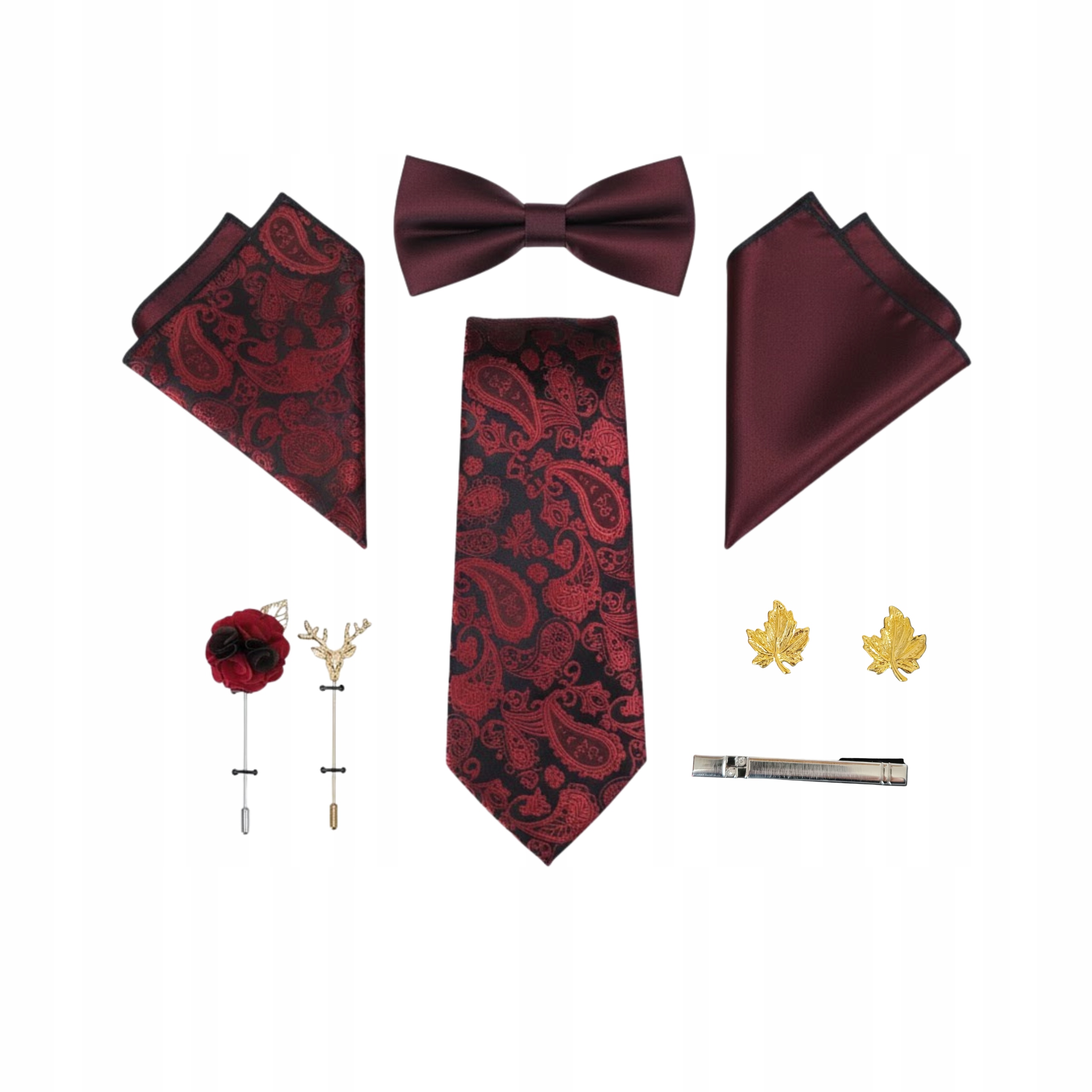 Sada Kravata Sponky Kapesníček, vánoční sada, Dárek pro tatínka, manžela