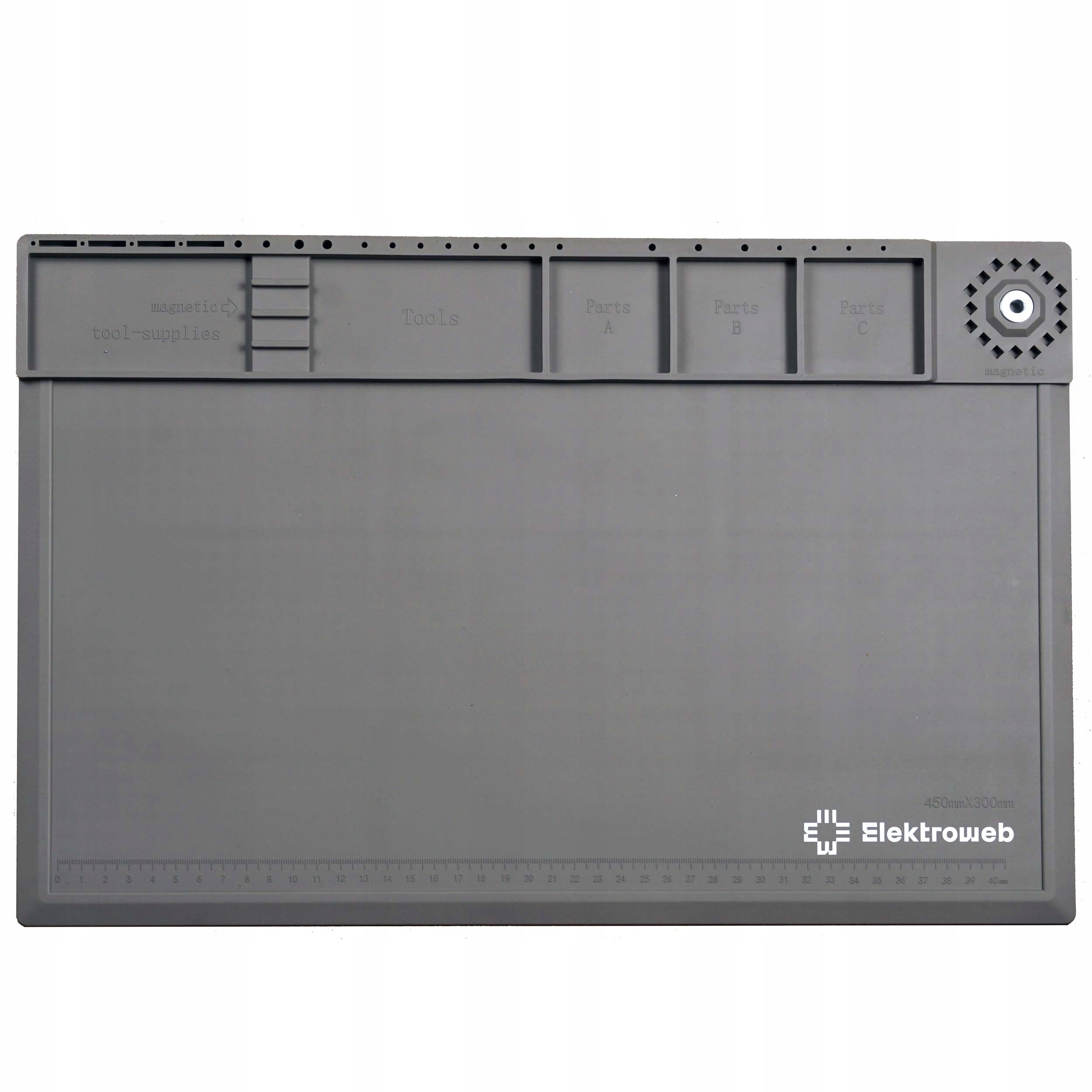 Mata serwisowa silikonowa do lutowania szara 46x31 Marka Inna