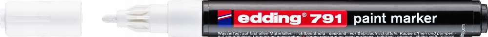 

Marker olejowy edding 791 okrągła 1-2mm biały