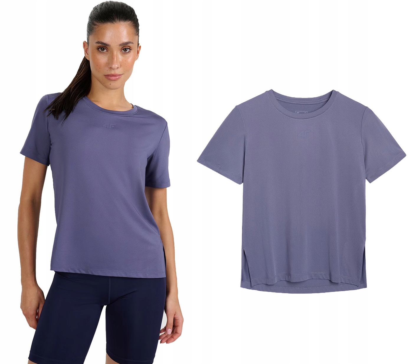 Koszulka sportowa 4F t-shirt do biegania na siłownie F1517 niebieski M