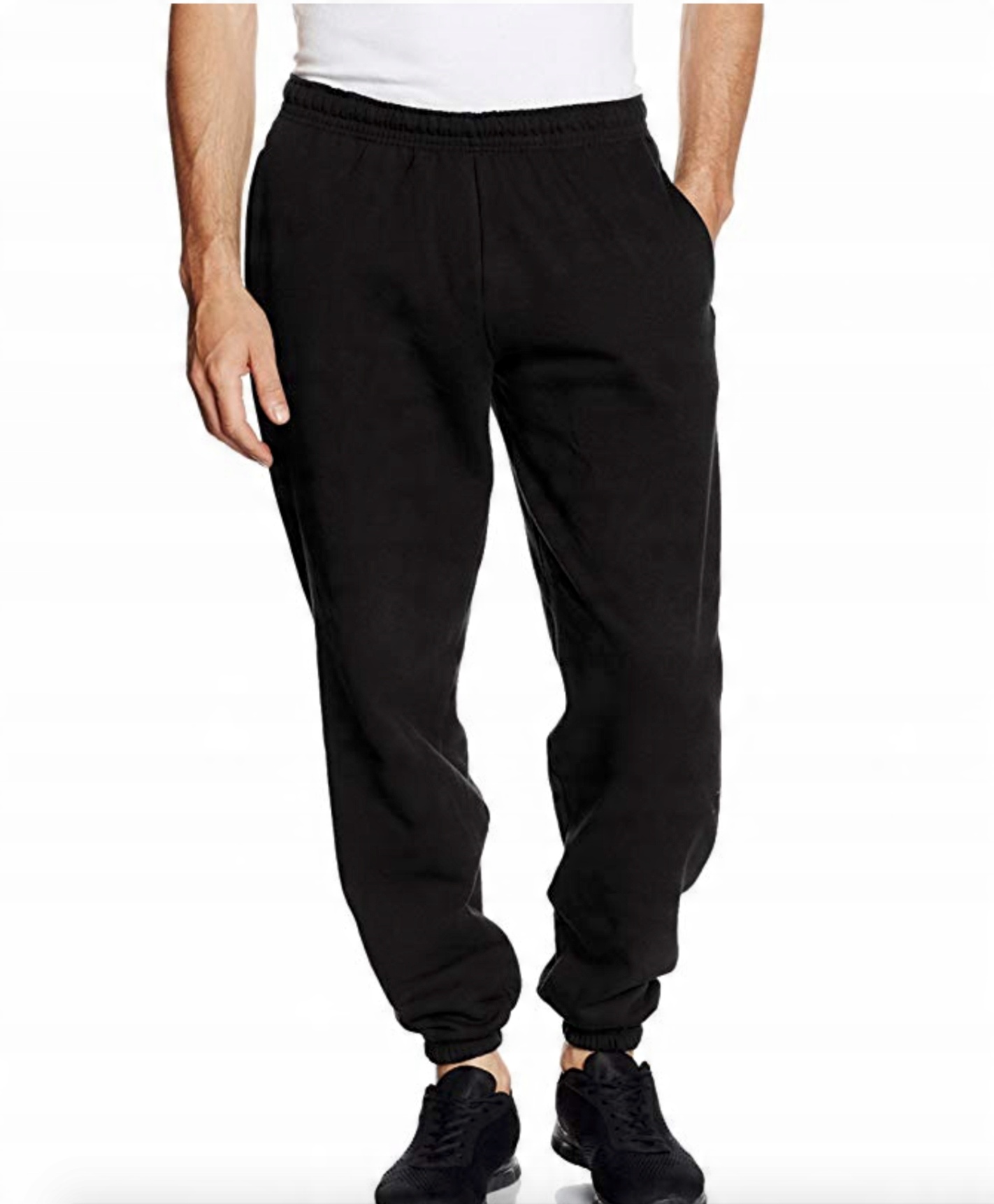 

Fruit Of The Loom Spodnie Dresowe Ściągacz Blac XL