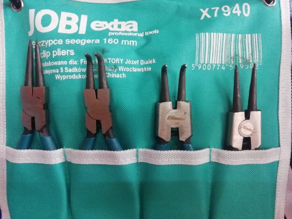 

Szczypce do Pierścieni Seegera 160mm Zestaw X7940