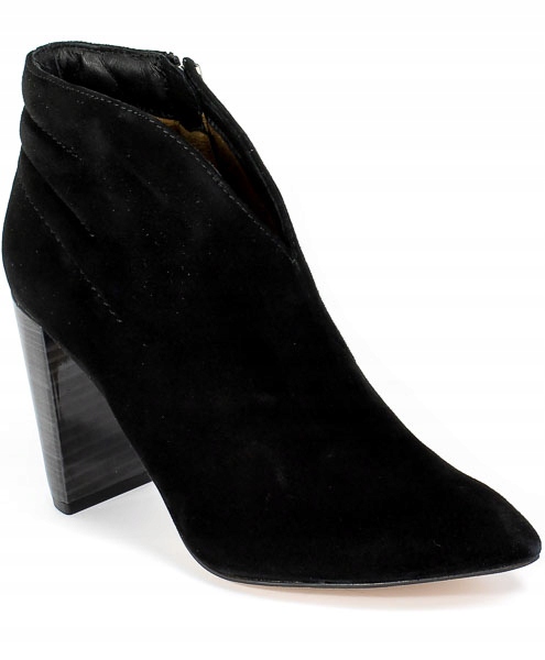 Členkové čižmy Caprice 9-25316-25 004 Black Suede Black Sk