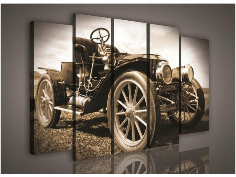 Obraz 150x100 Staré auto retro vintage sépia klasika elegancia