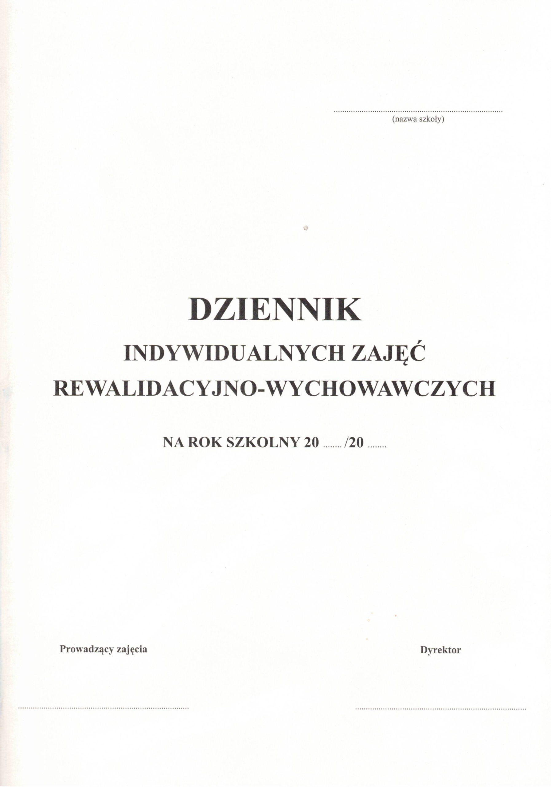 

Dziennik indyw. zajęć rewalidacyjno-wychowawczych