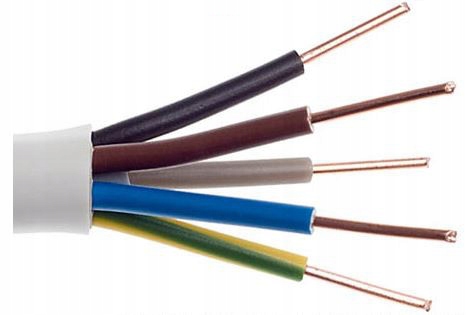 Przewód kabel płaski YDYp 5x2,5 25m