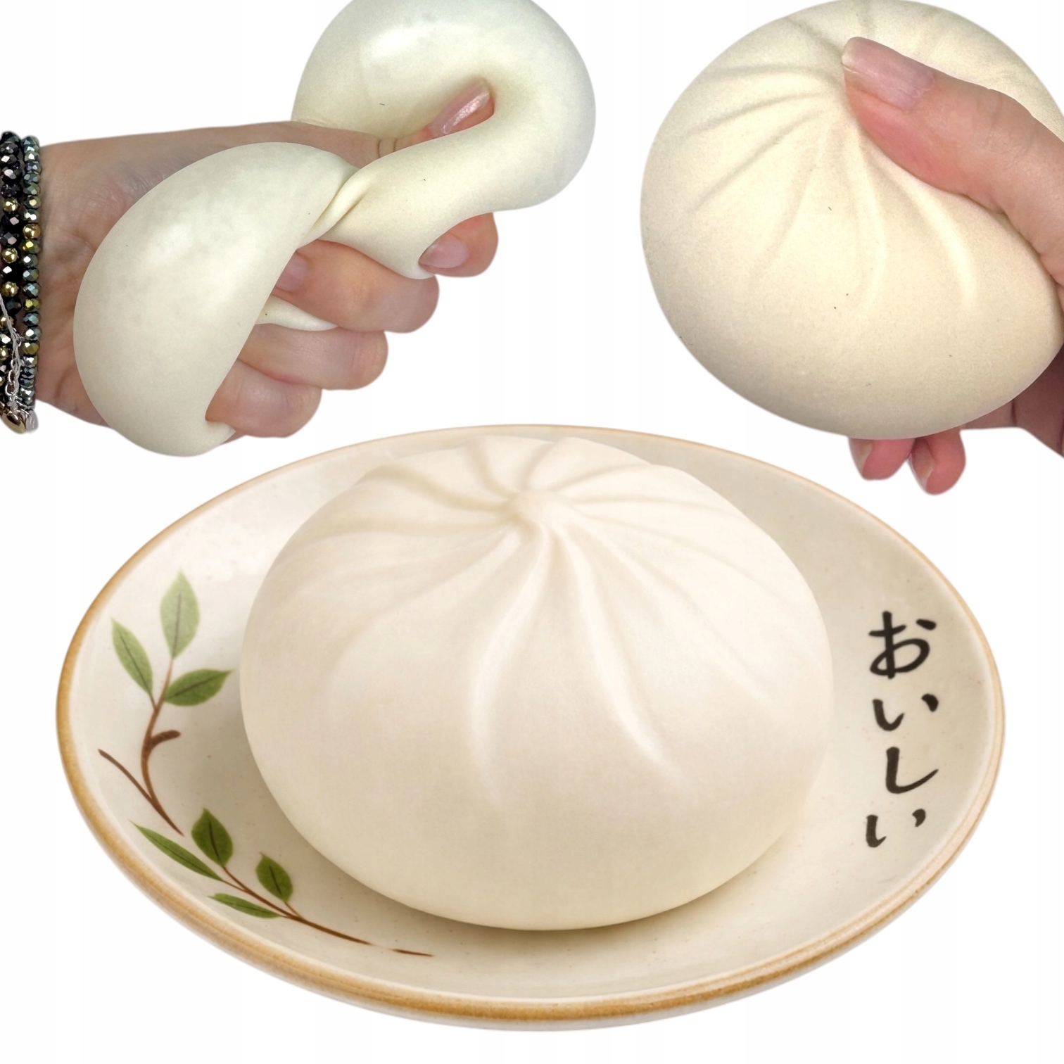 Duży Pieróg GNIOTEK ANTYSTRESOWY pierożek DUMPLING 10 cm ADHD IS