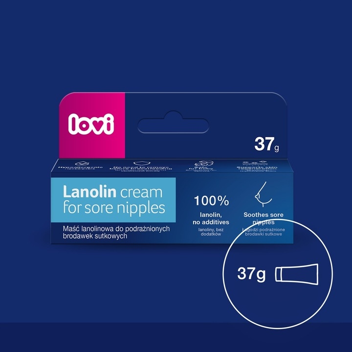 Maść lanolinowa LOVI do brodawek sutkowych 37g Marka bez marki