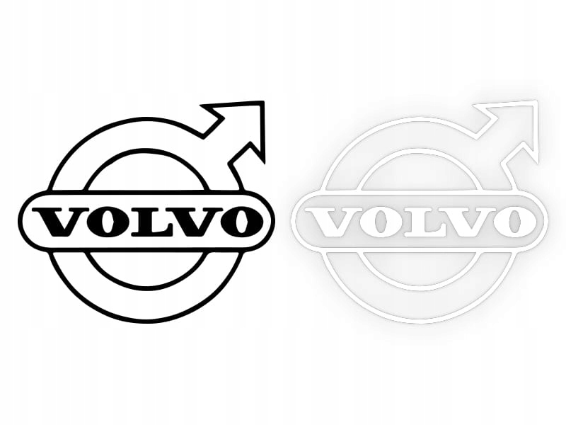 VOLVO Logo - Naklejka na samochód na auto KOLOR