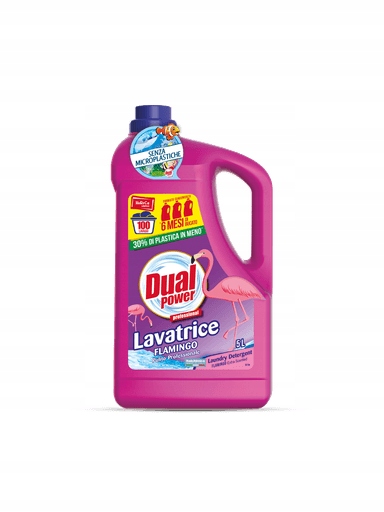 Dual Power Plameňák Tekutý prací prostředek (5L 100p)