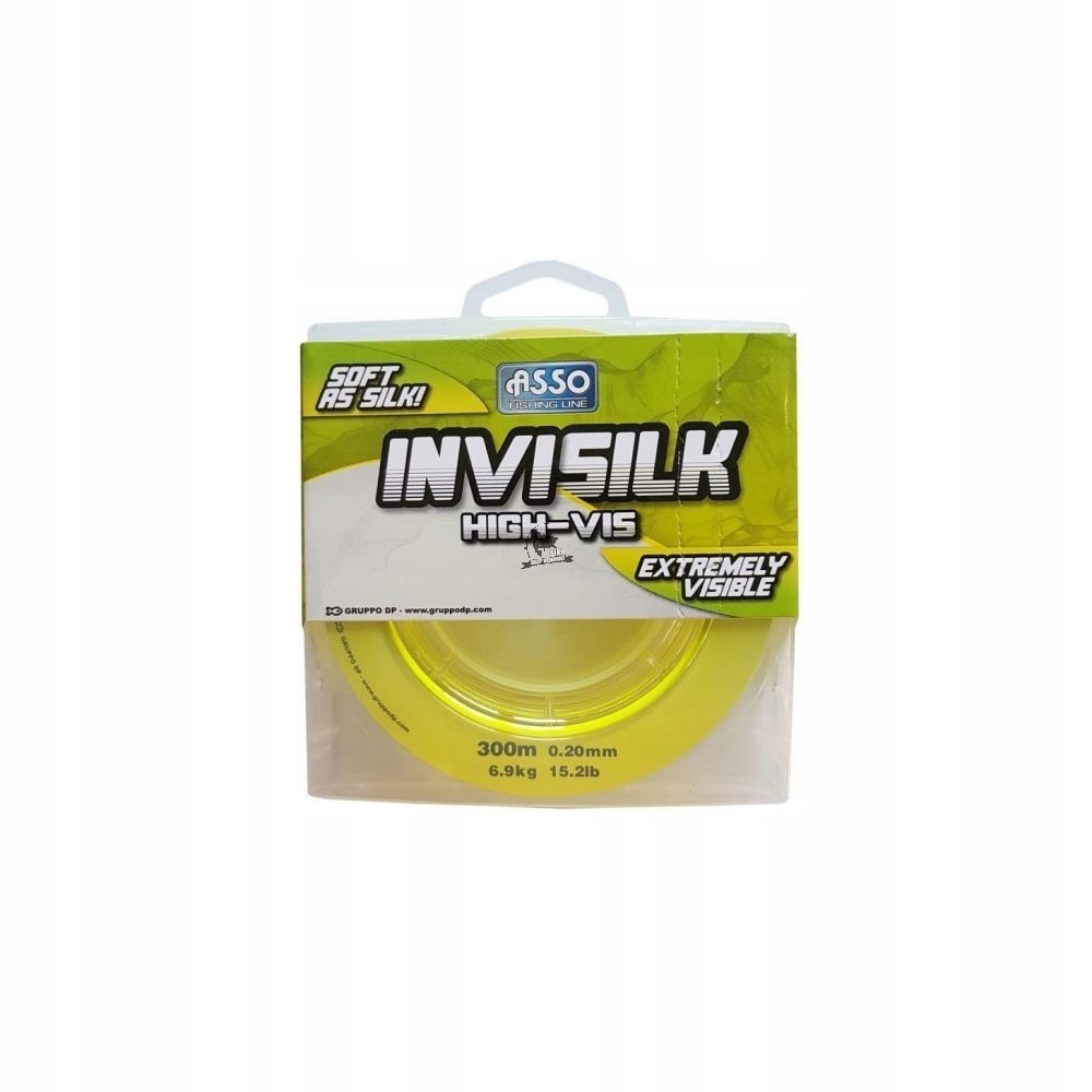 Asso Invisilk 0,28mm/600m Fluo Żółta Żyłka Karpiow