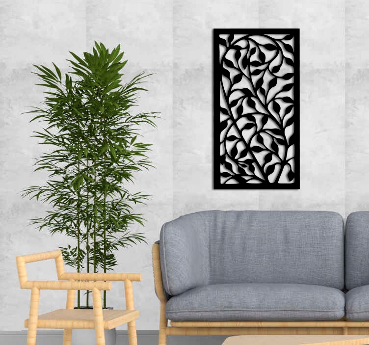 OBRAZ AŻUROWY DEKORACJA ŚCIENNA PANEL LIŚCIE W07 Zastosowanie dekoracja ściany