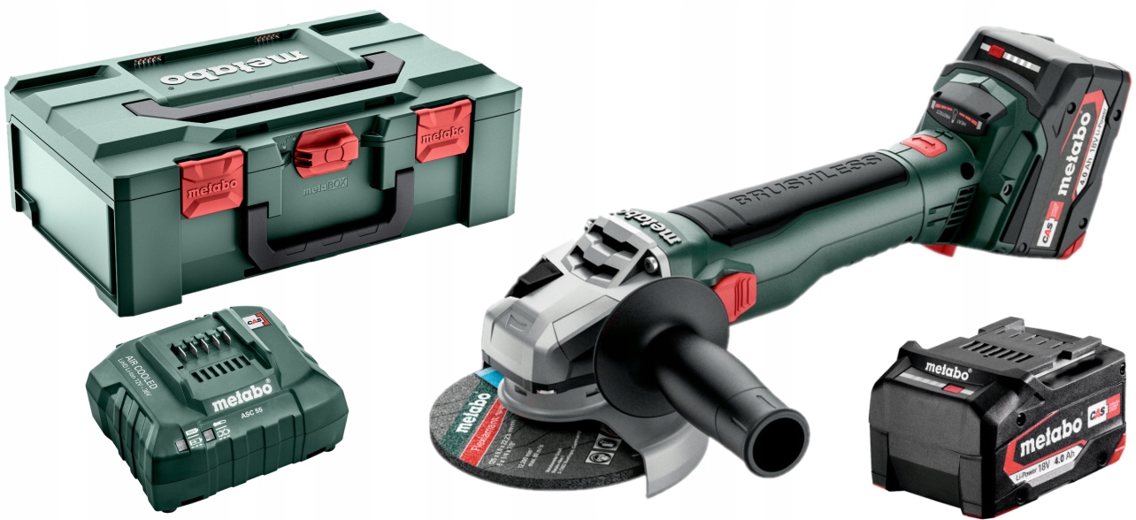 Metabo W 18 Lt Bl 11-125 Úhlová Bruska 2x4Ah