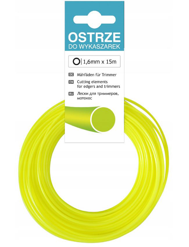 

Żyłka Eco 1,6 x 15m Okrągła Do Podkaszarki Kosy