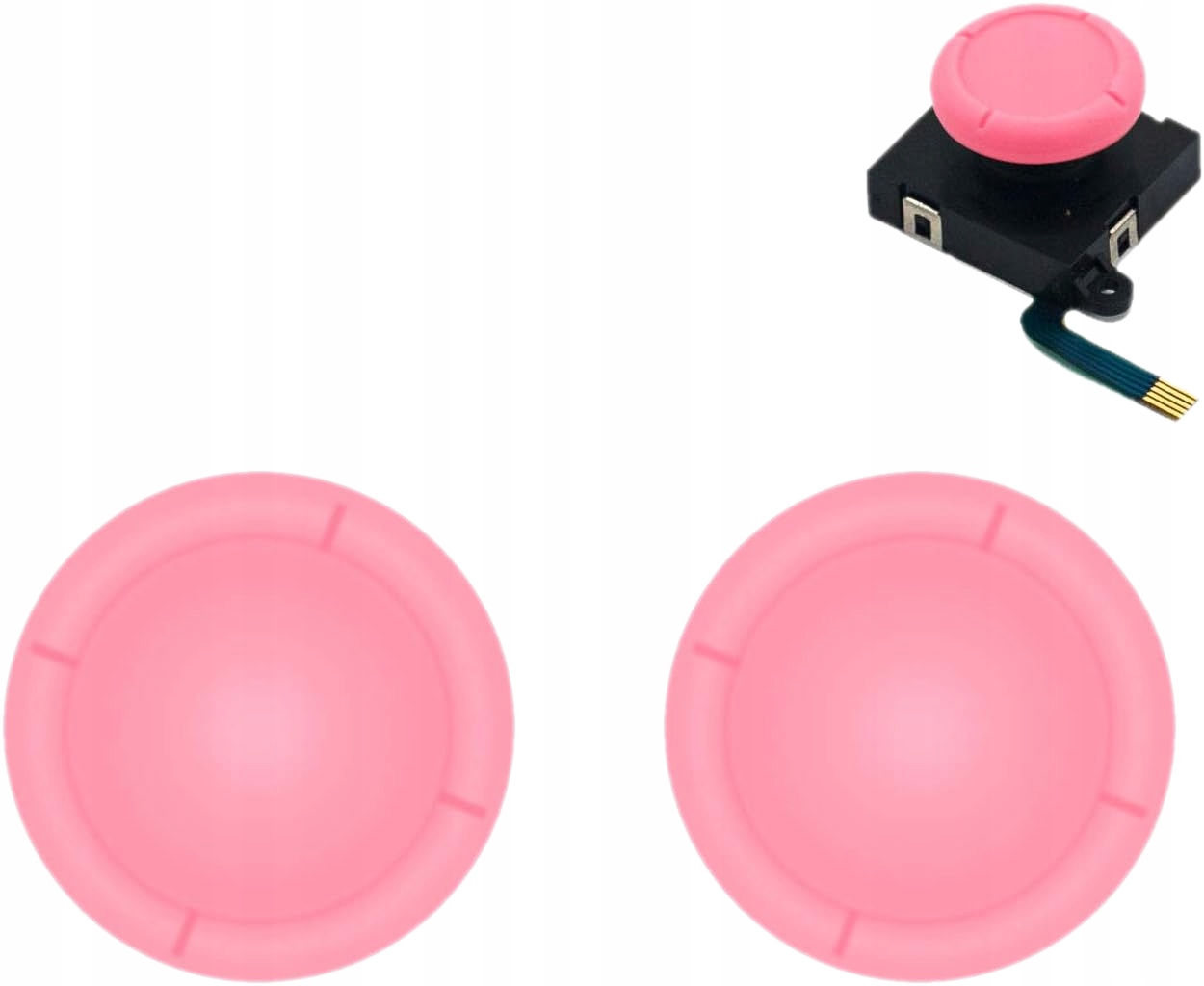 RÓŻOWE NAKŁADKI GUMKI NAPRAWCZE NA PLASTIK JOY-CON