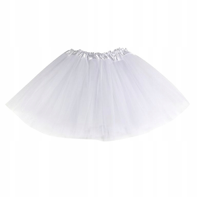 SPÓDNICZKA TUTU TIULOWA TIUL BIAŁA