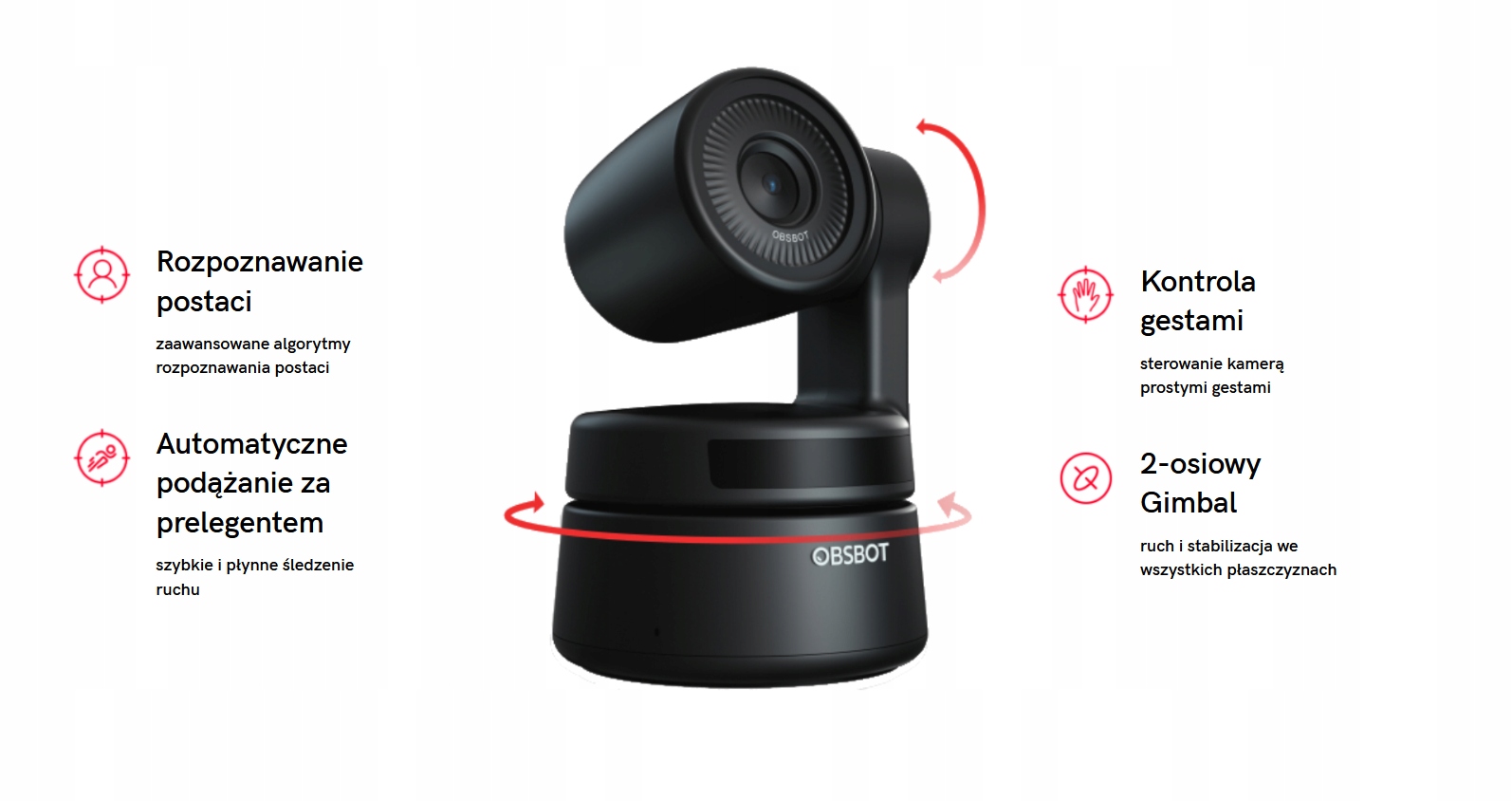 Kamera internetowa Tiny OBSBOT 4K Model Tiny