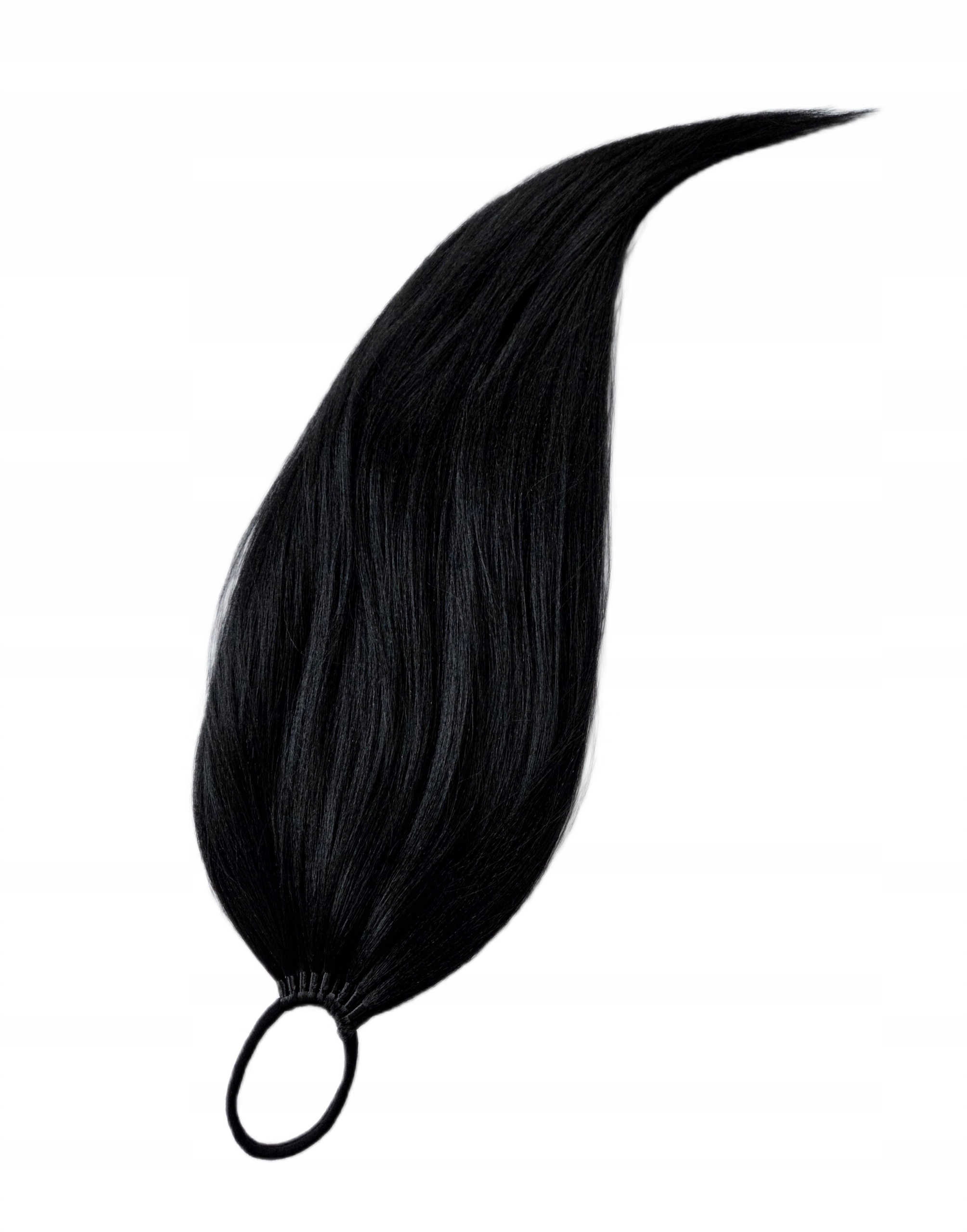 Připínací poník na gumičce, Kuc-Gumka, Příčesek, černý, Královna Noci, 70 cm