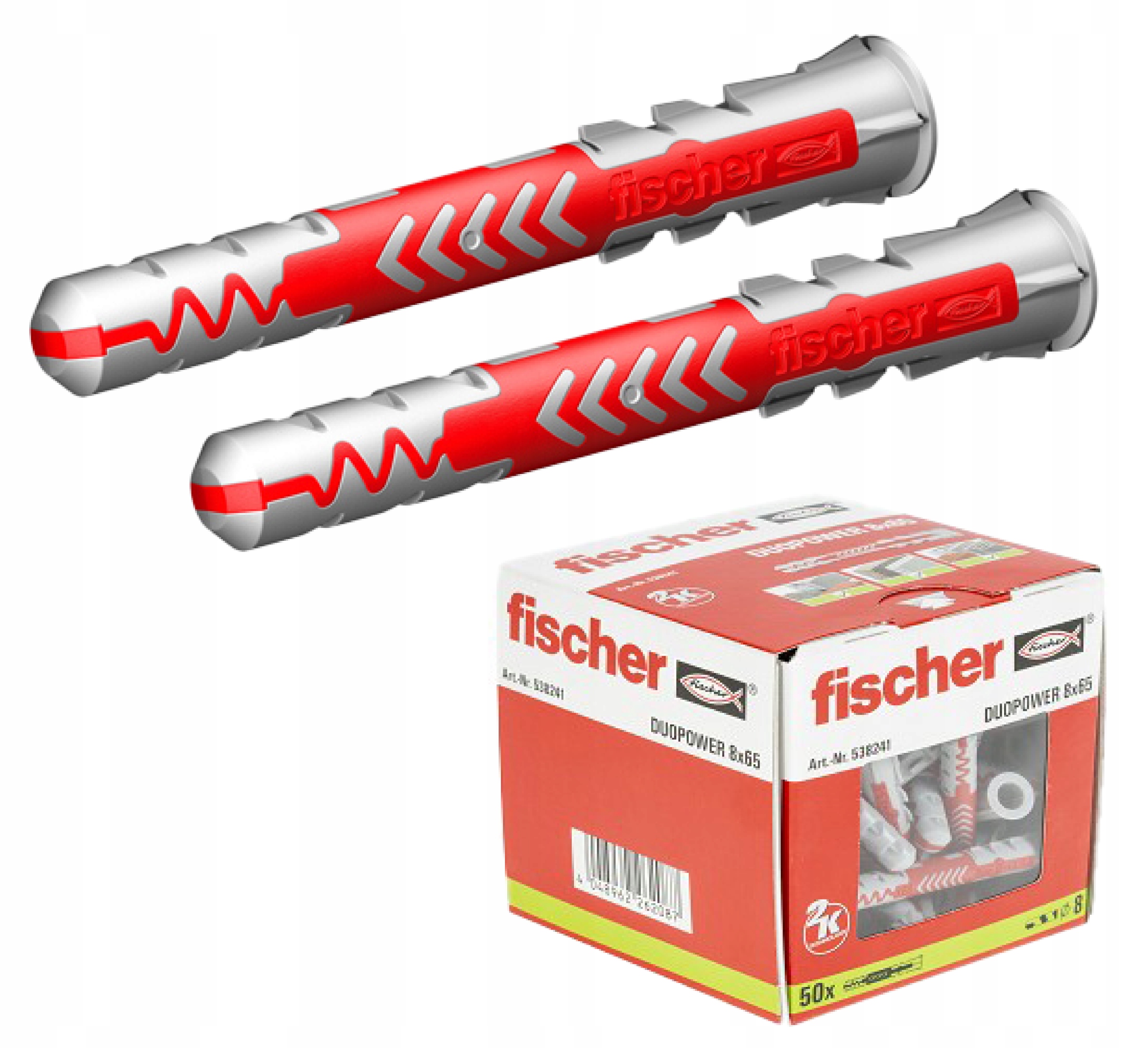 

Kołki Tulejki Fischer Duopower 8x65 50sztuk 538241
