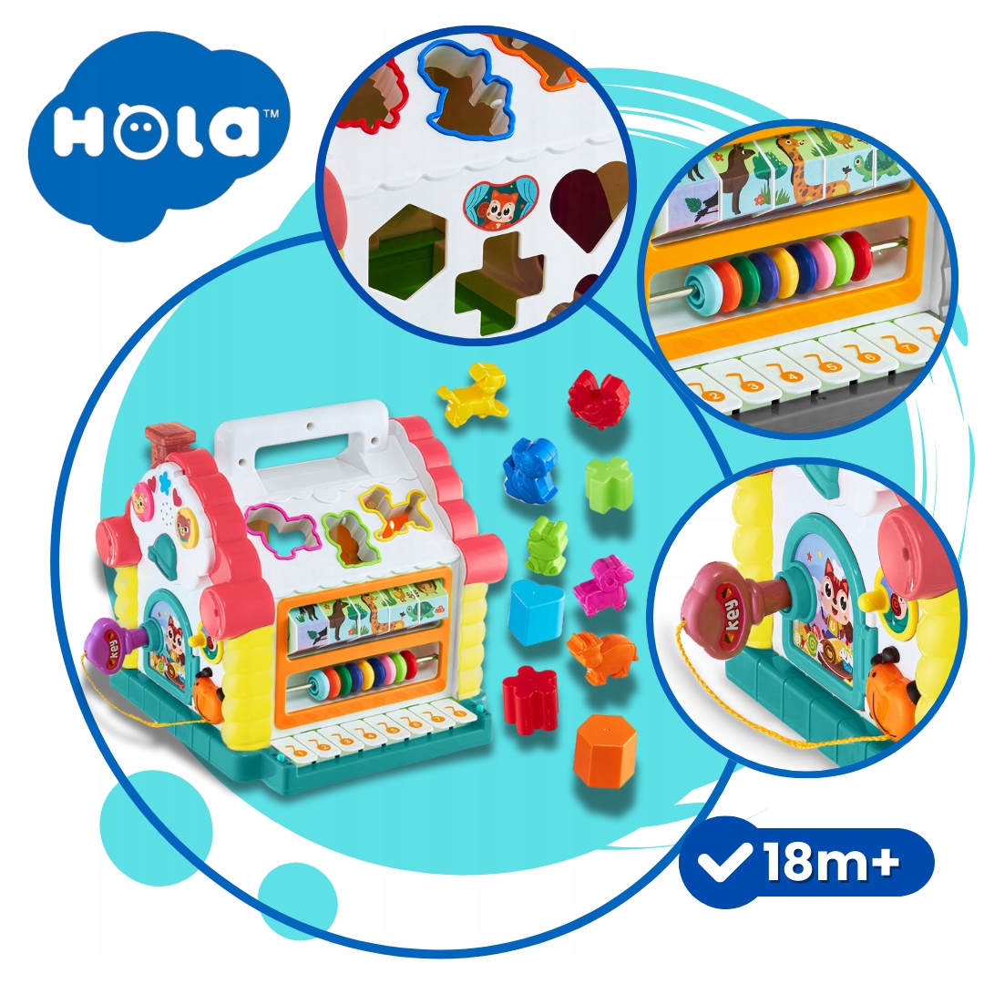 Kotedžų rūšiuotuvas, grojantis interaktyviu edukaciniu kubo pianinu, daugiafunkcis, pakuotės būsena originali