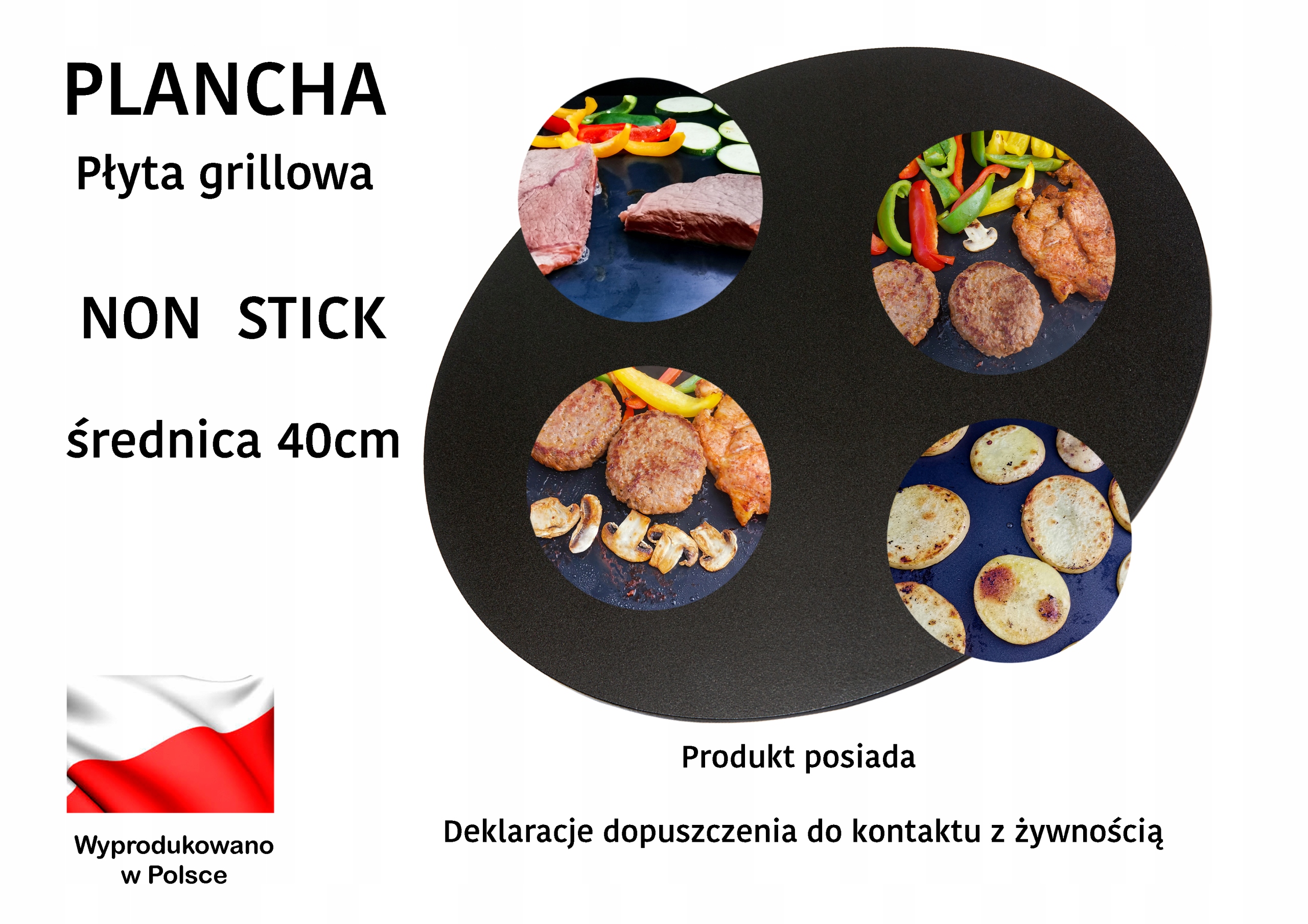 Płyta grillowa NON-STICK